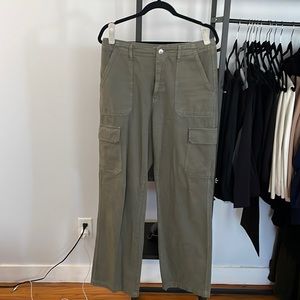 Zara | 10 | Olive Green | TRF High Rise Cargo Pants | 100% Cotton never worn